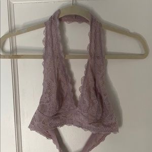 Free People halter lace bralette
